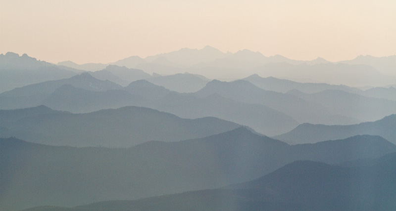 Cascade Range In Morning Light